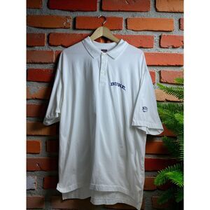 Vintage Duke University Nike Polo Shirt - White - XL - Team Sports